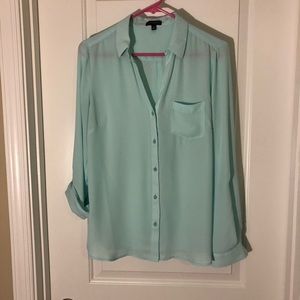 Mint Long Sleeve Ashton Blouse